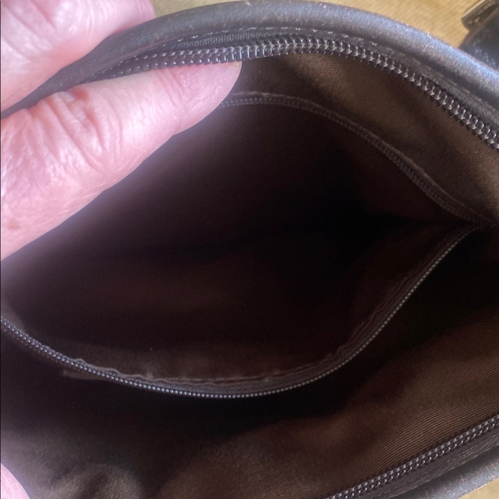 Coach Brown Messenger Bag with Woven Trim - Picture 4 of 12